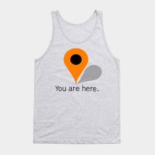 Orange Location Icon - You are here Tank Top